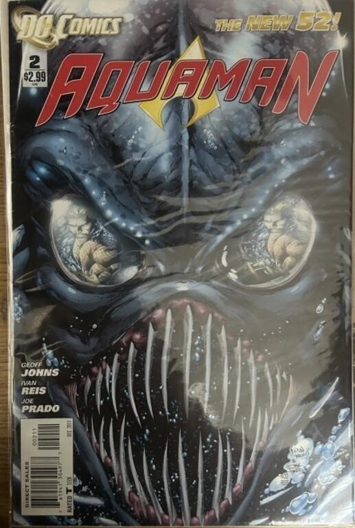 DC Comics Aquaman #2 Comic Book (The New 52) for Aquaman