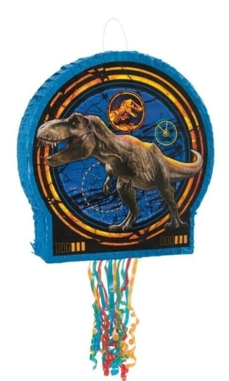 Jurassic World Pinata, Pull String, 19.5 x 19 in