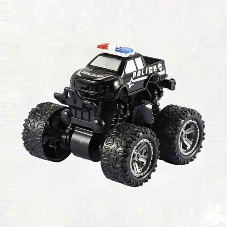 Friction-Powered Police Monster Truck Toy