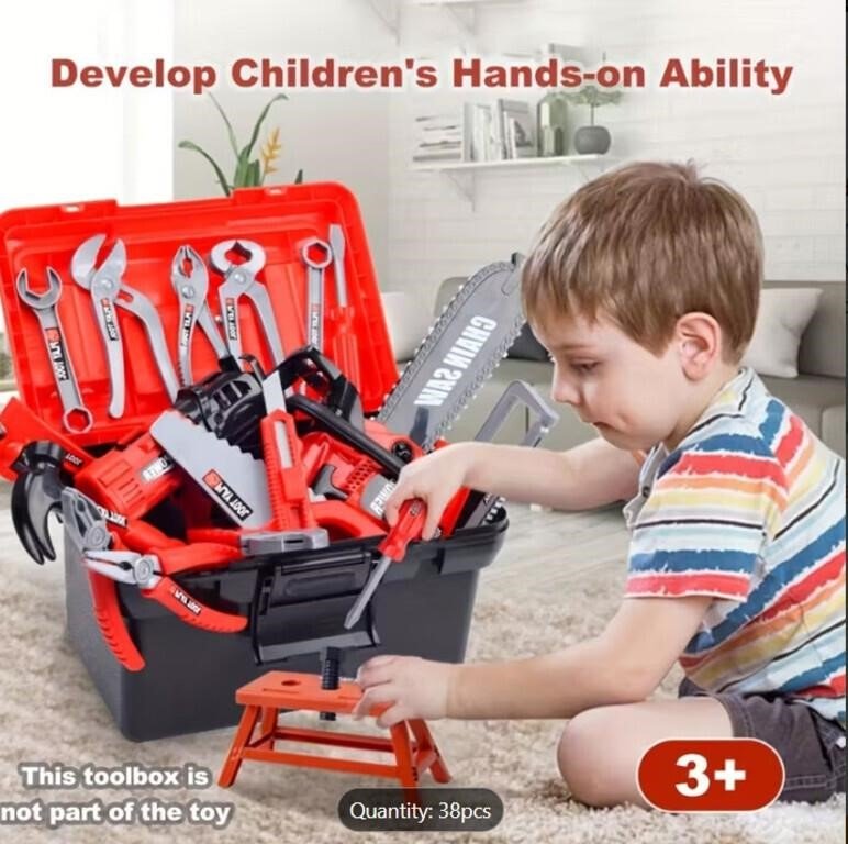 Children's 38-Piece Toy Tool Set