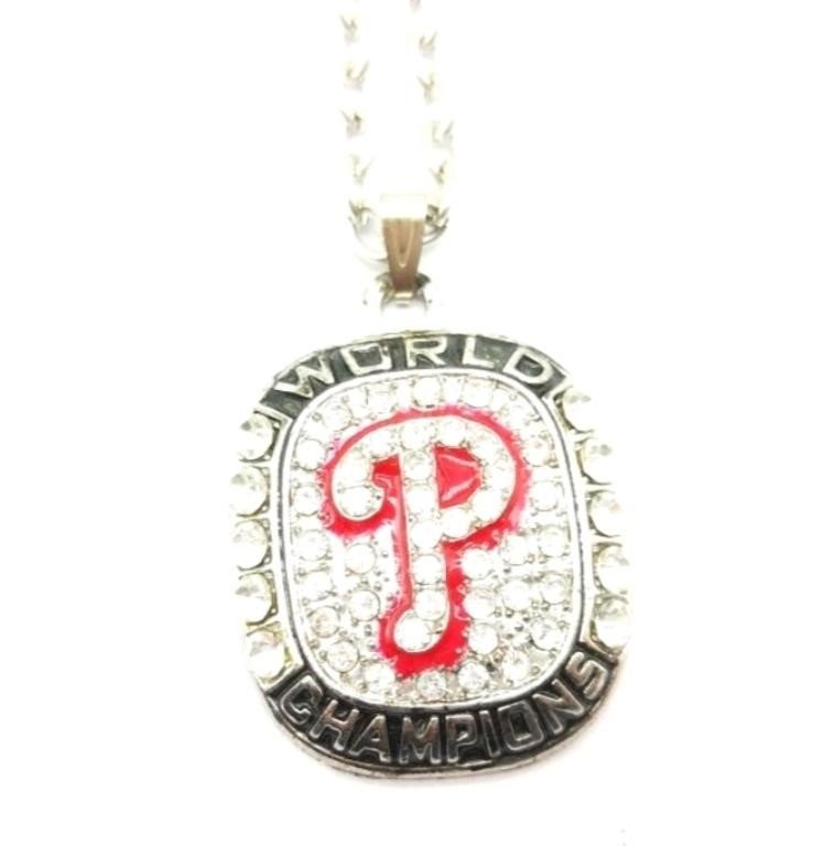 Philadelphia Phillies World Champions Pendant Necklace