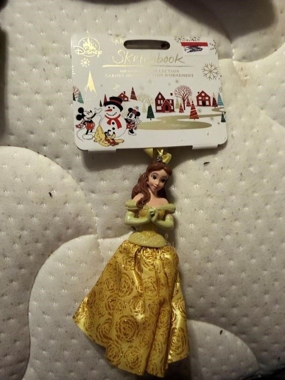 Disney Sketchbook Belle Ornament On Card