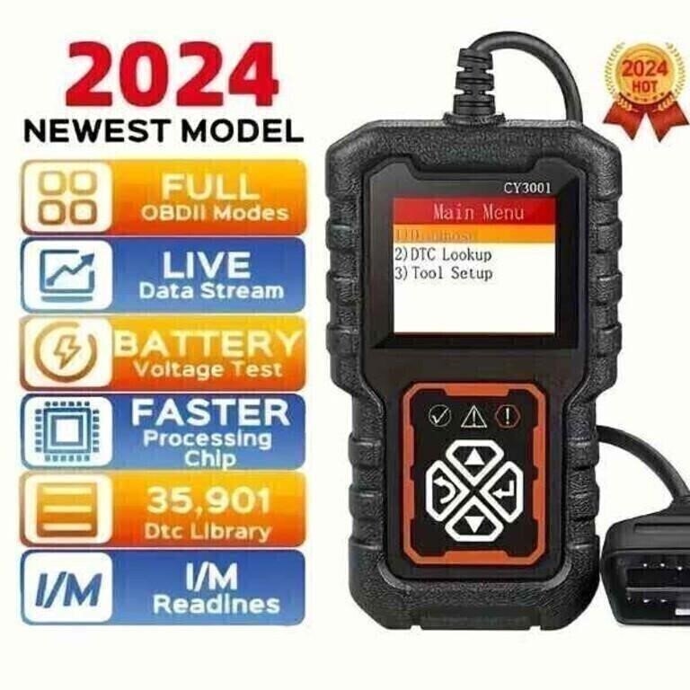 CY3001 OBD-II Automotive Diagnostic Code Reader