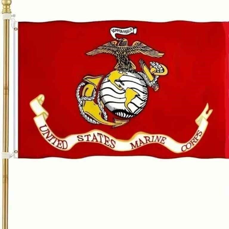 Marine Corps Flag 3x5 Outdoor Double-Sided Thickened Military Flag