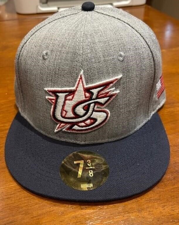Team USA Baseball Fitted Cap, Size 7 3/8