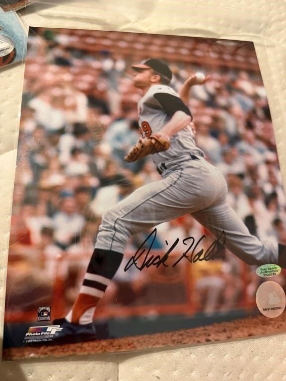 Dick Hall Signed Baltimore Orioles 8x10 Photo File Print