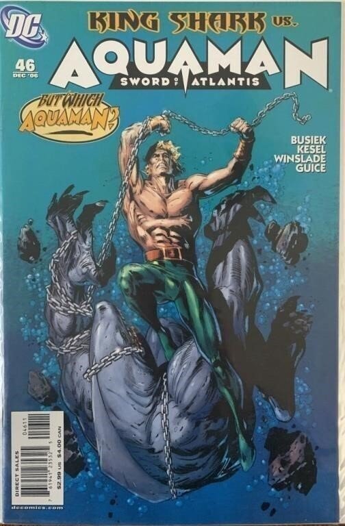 DC Comics Aquaman: Sword of Atlantis #46 Comic Book for Aquaman: Sword of Atlantis