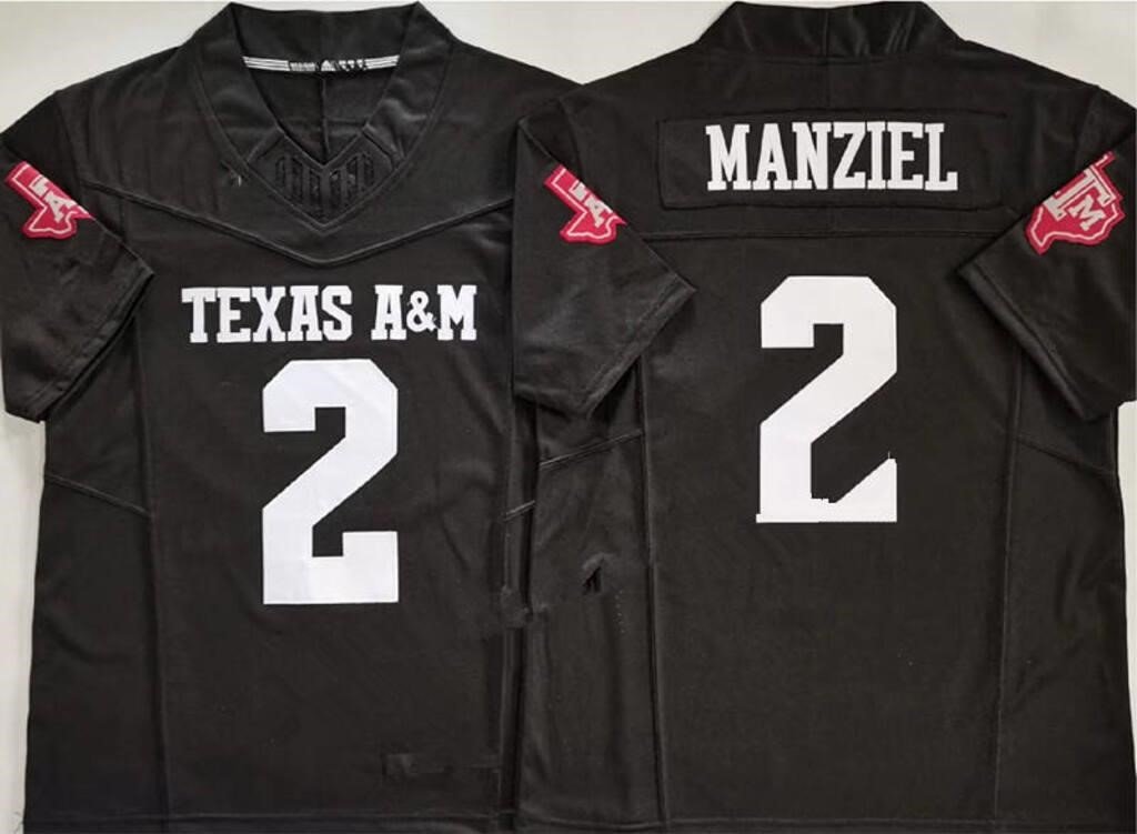 Johnny Manziel #2 Texas A&M Aggies Stitched Black Football Jersey Size 3XL