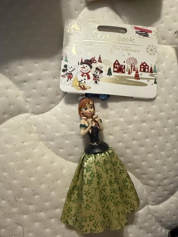Disney Sketchbook Anna from Frozen Holiday Ornament on Card