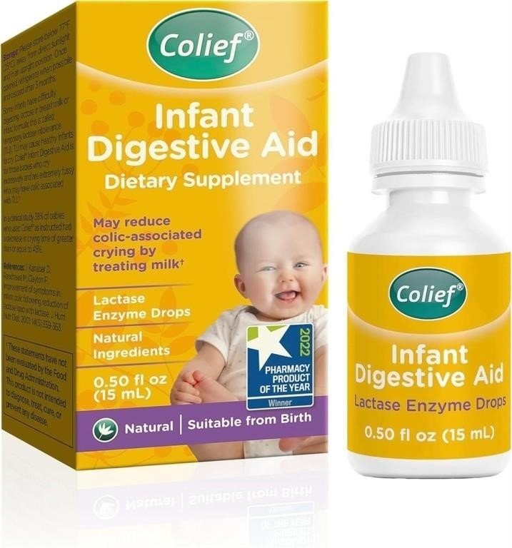 Colief Infant Digestive Aid Lactase Enzyme Drops 0.50 fl oz