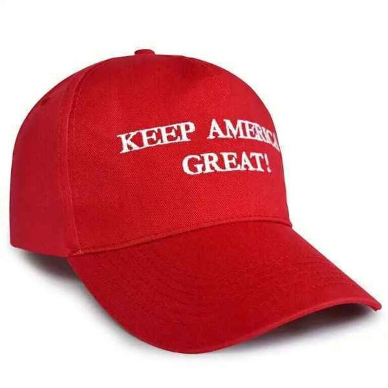 "Keep America Great" Red Embroidered Baseball Cap Trump