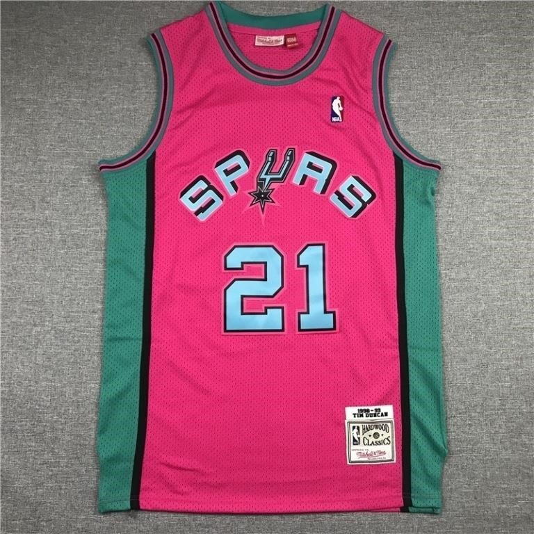 Tim Duncan #21 San Antonio Spurs Hardwood Classics Jersey 2XL