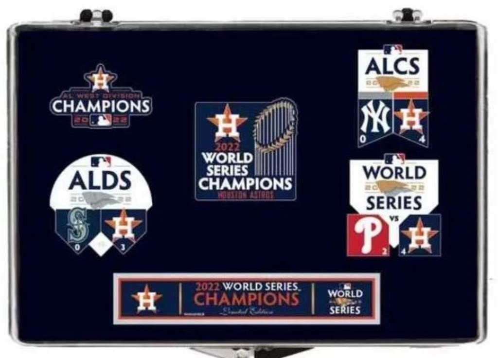 Houston Astros 2022 World Series Champions Pin Set