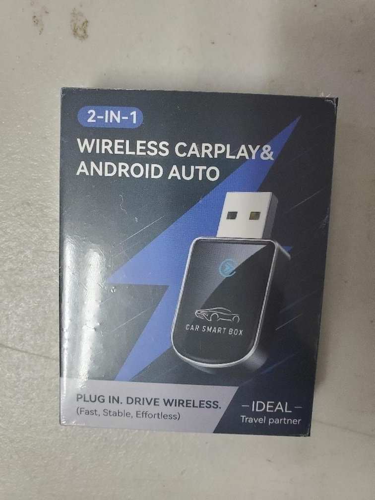 Wireless CarPlay and Android Auto USB Adapter Dongle for Vehicles