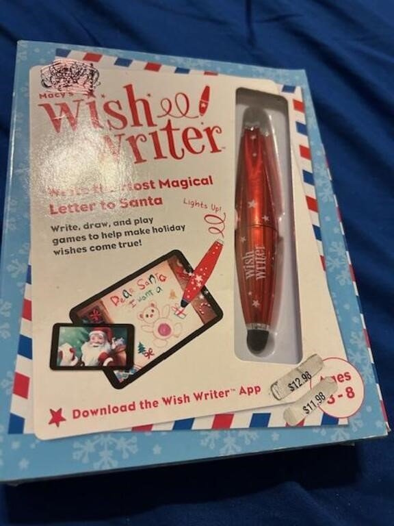 Macy's Wish Writer Light-Up Pen Set in Box