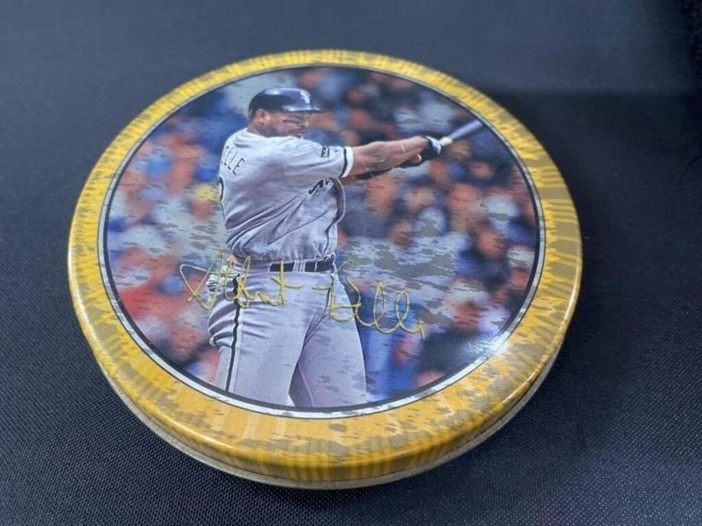 Albert Belle Chicago White Sox Round Collector Tin