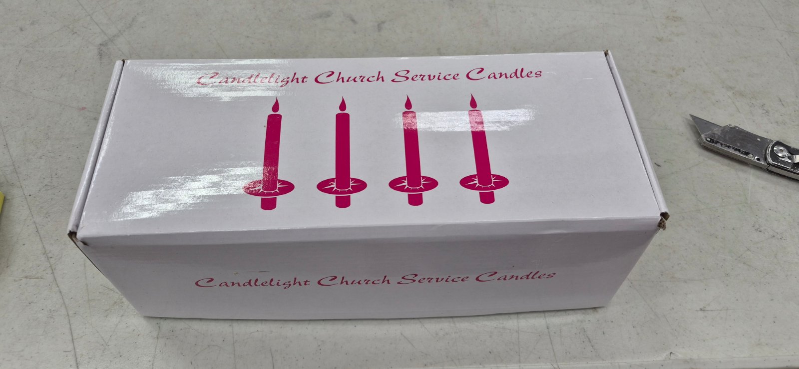 Candlelight Church Service Candles with Drip Protectors for Vigil, prayer, and church…